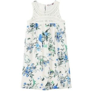 Speechless Girls Floral Crochet‎ Yoke Shift Dress 7